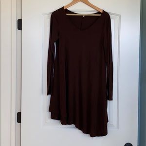 Asymmetrical tunic dress